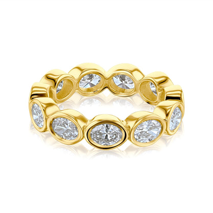 Kobelli Diamond Oval-cut Diamond Eternity Band