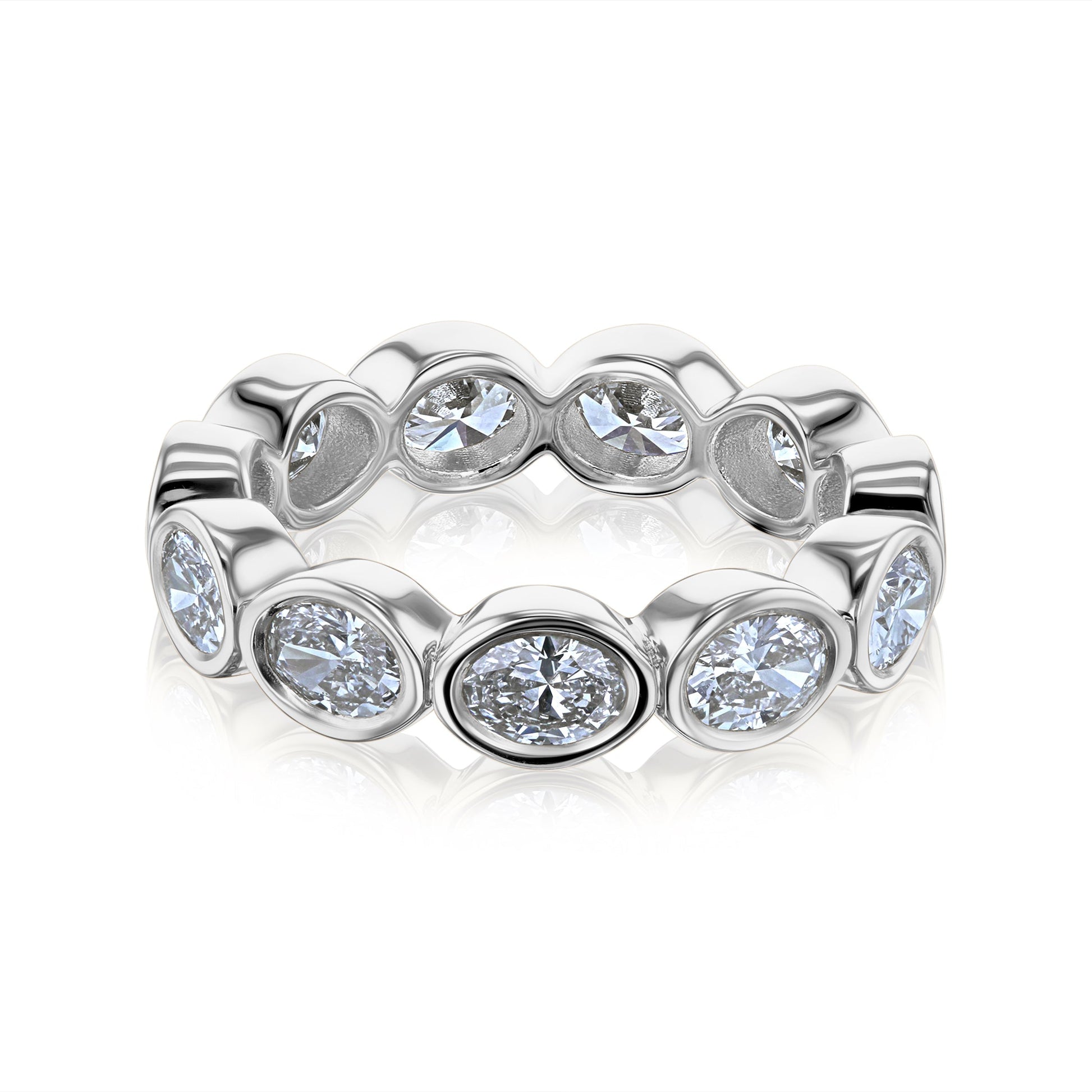 Kobelli Diamond Oval-cut Diamond Eternity Band