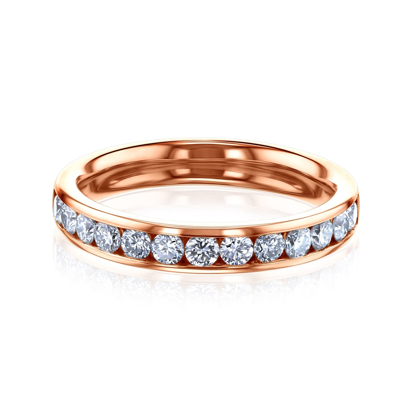 Kobelli Round Diamond Channel Band