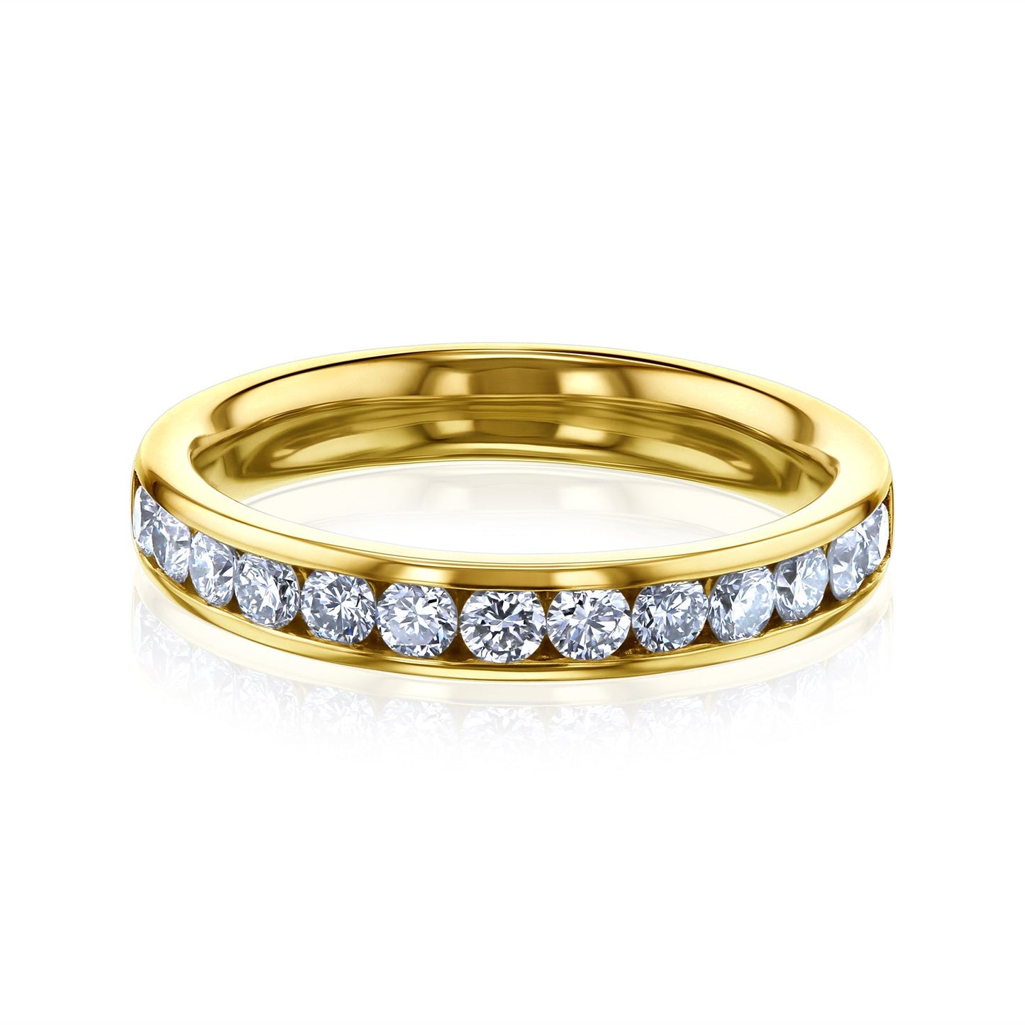 Kobelli Round Diamond Channel Band