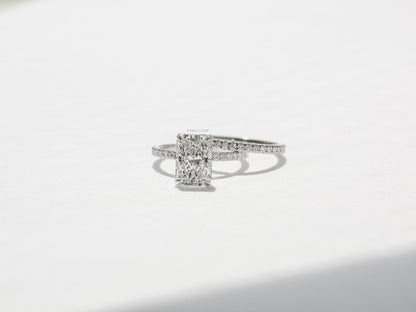 Kobelli Grown - Elongated Riri 10x7 Lab Diamond Wedding Set