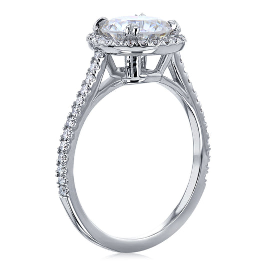 1-3/4ct.tw Original Round 7.5 Halo Ring