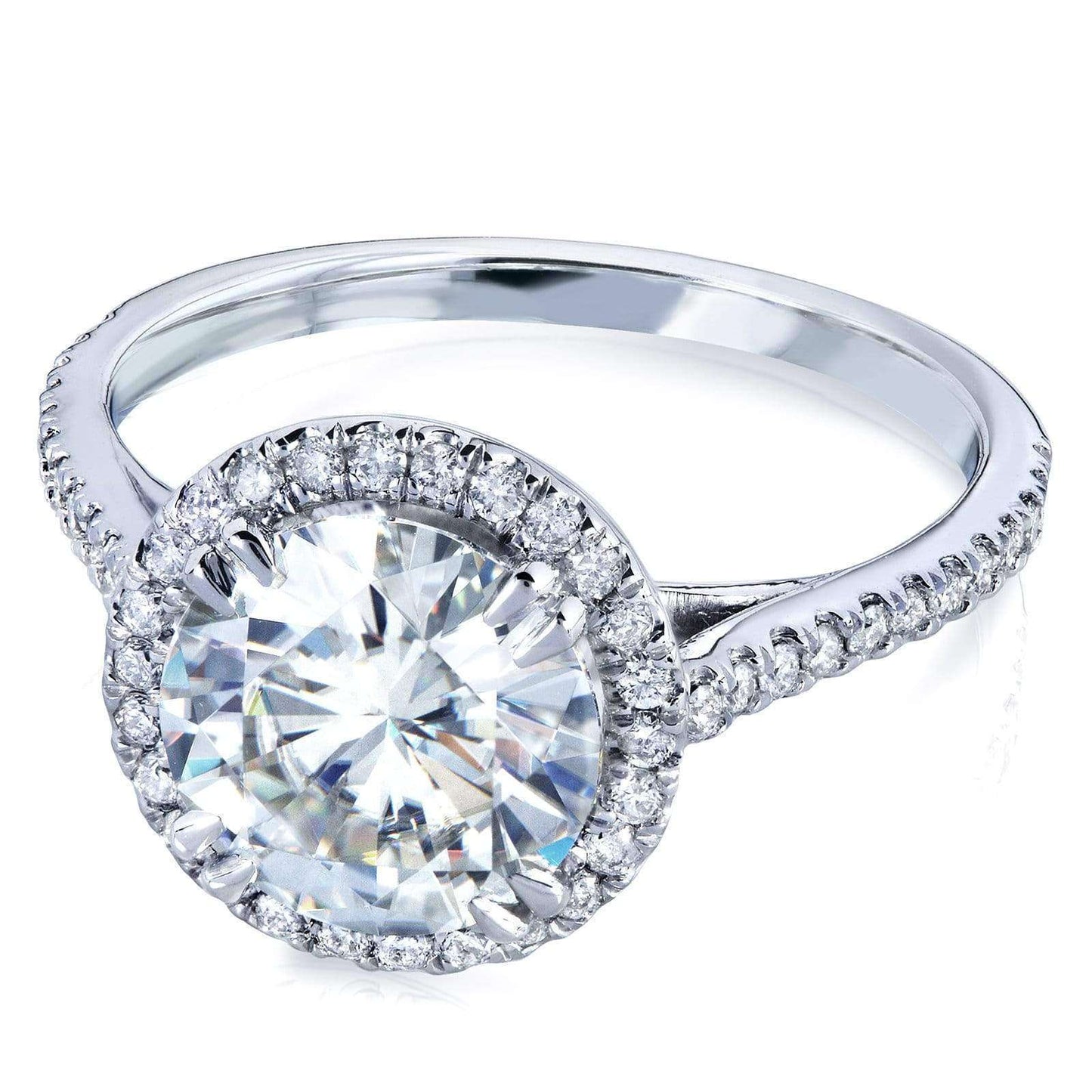 2-1/6ct.tw Original Round 8.0 Halo Ring