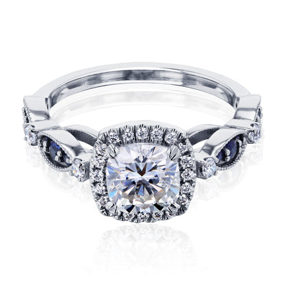 Kobelli 1 Carat Cushion Moissanite Engagement Ring