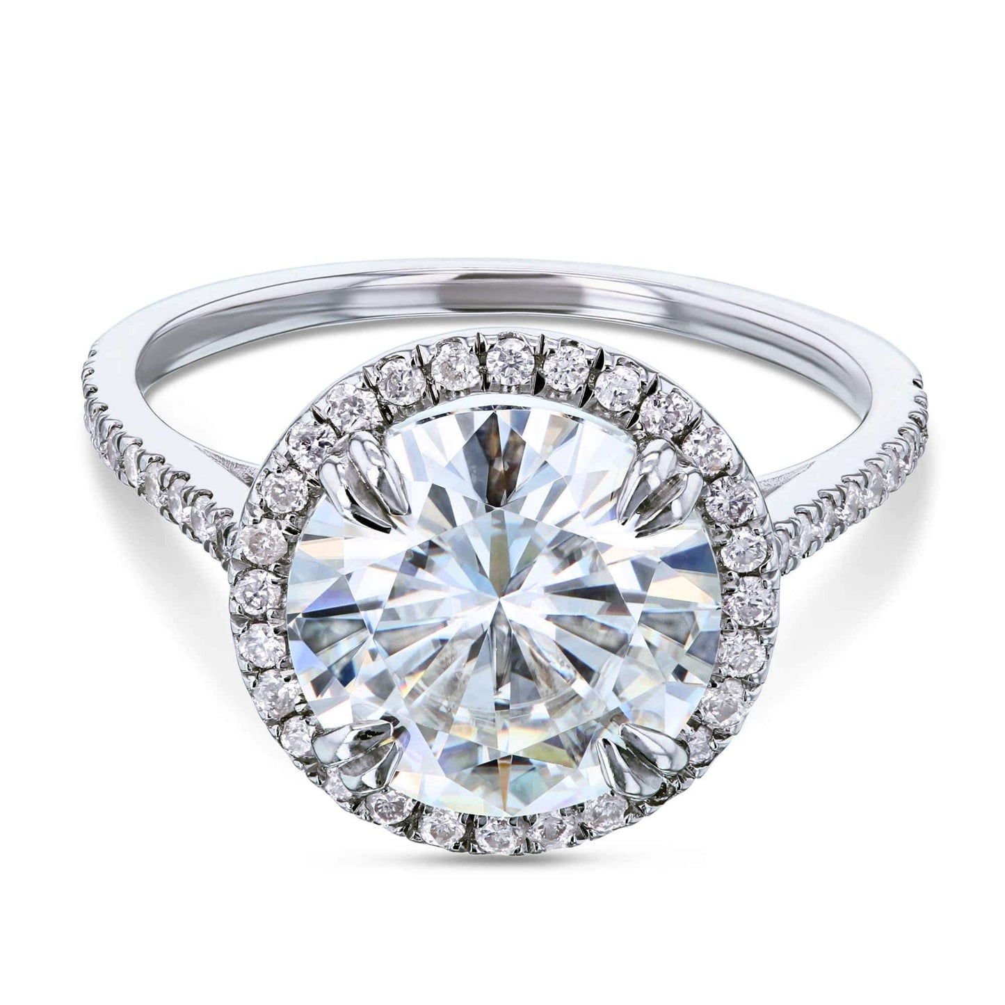 3-1/3ct.tw Original Round 9.5 Halo Ring