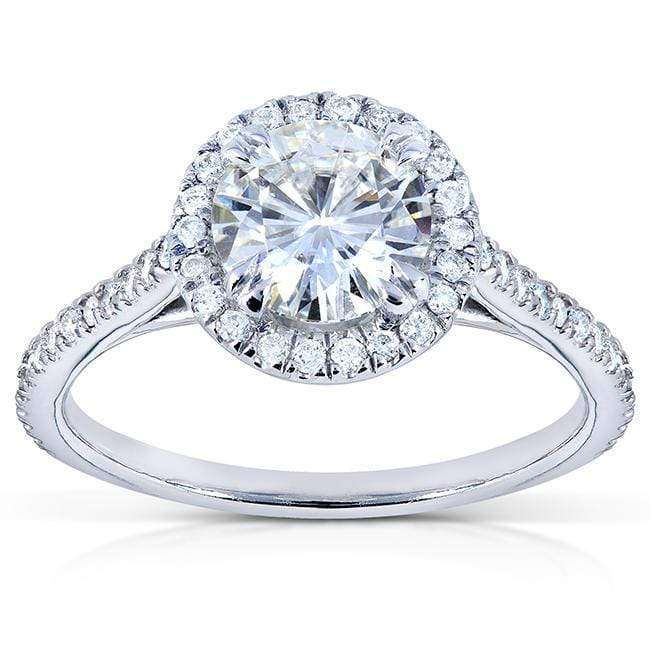 1-1/4ct.tw Original Round 6.5 Halo Ring - Forever One