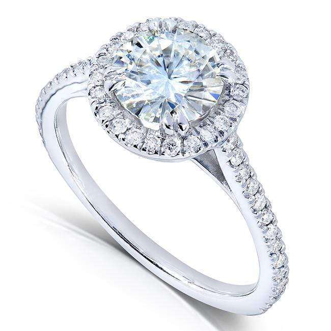 1-1/4ct.tw Original Round 6.5 Halo Ring - Forever One