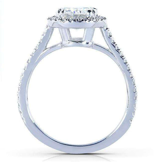 1-1/4ct.tw Original Round 6.5 Halo Ring - Forever One