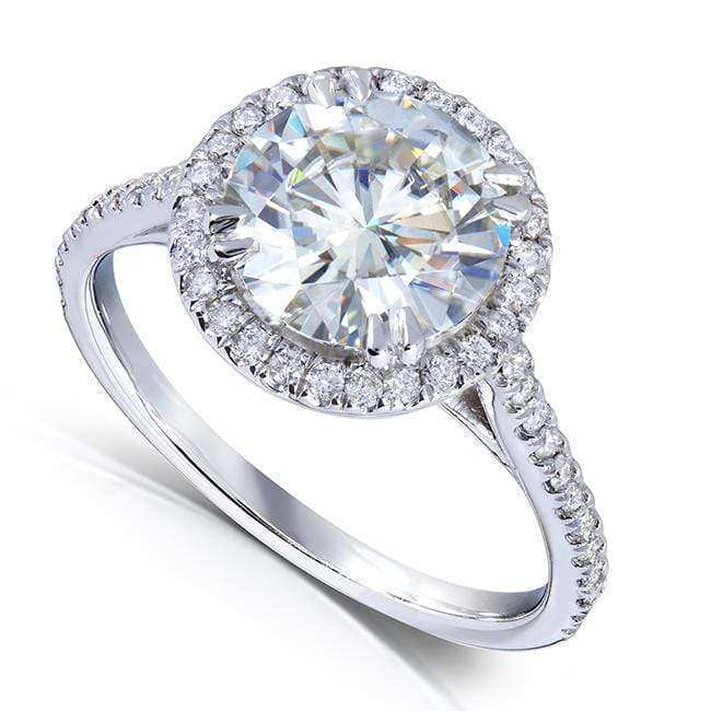 2-1/6ct.tw Original Round 8.0 Halo Ring