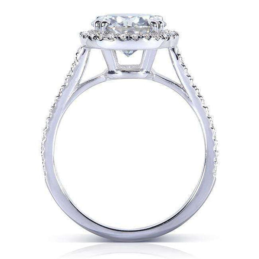 2-1/6ct.tw Original Round 8.0 Halo Ring